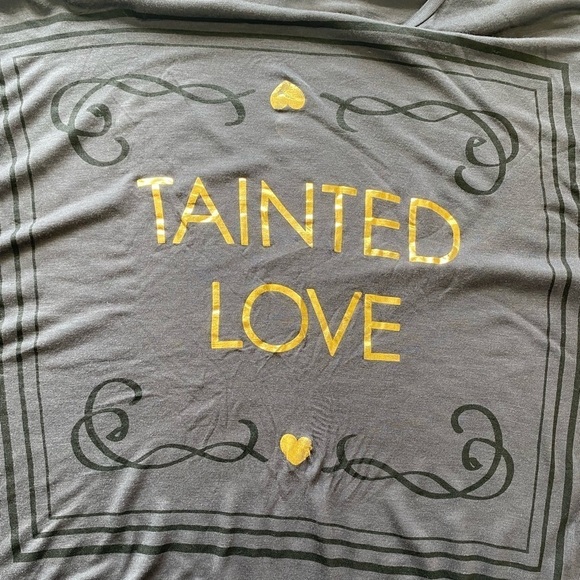 TAINTED LOVE Gray Flowing Shirt - Picture 4 of 8
